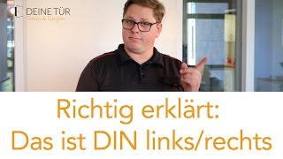 Türöffnung DIN links DIN rechts  so wählen Sie die richtige Öffnungsrichtung der Tür aus [upl. by Lak941]