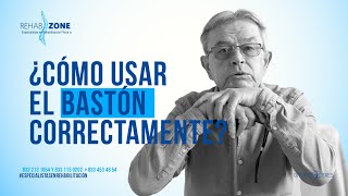 ¿Cómo usar un bastón correctamente  RehabZone [upl. by Mauchi402]