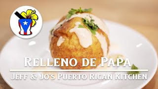 How to make Relleno de Papa Puerto Rican Potato Croquette  Easy Puerto Rican Recipe [upl. by Reilamag]