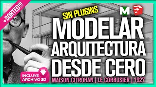 🔻Modelar en SketchUp 🔻 Arquitectura desde cero 🔻 Sin plugins 🔻 [upl. by Ignatzia751]