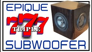 POWERED Epique 7” NEW Passive Radiator Subwoofer [upl. by Kcaz]