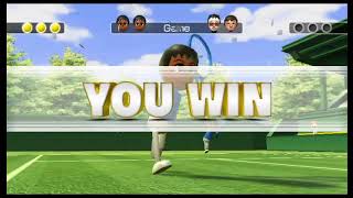 Wii Sports  Tennis Skill Level 0  Champion [upl. by Eardnaed]