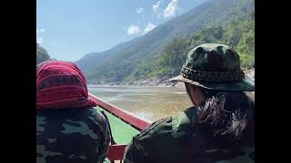 Salween River cruise welcome to Kawthoolei [upl. by Nennahs]