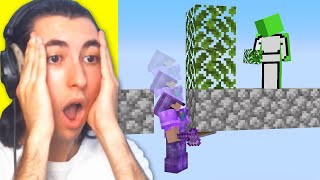 Reacting to 200 IQ vs 10 IQ plays in Minecraft [upl. by Llenreb]