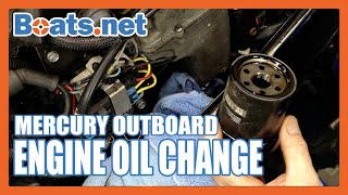 Mercury 40 Oil Change  Mercury 40 HP 4 Stroke Oil Change  Boatsnet [upl. by Sheila251]