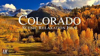 Colorado 4K Relaxation Film  Rocky Mountains Panorama  Colorado Nature with Ambient Music [upl. by Mcginnis713]