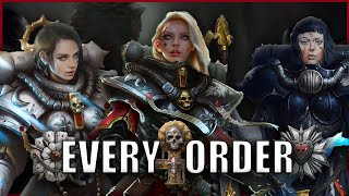 Every Single Sister of Battle Order EXPLAINED By An Australian  Warhammer 40k Lore [upl. by Dhumma28]