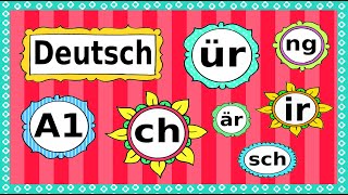 Deutsch A1 Phonetik  Aussprache  German lesson phonetics  letter combinations [upl. by Nnaeus]