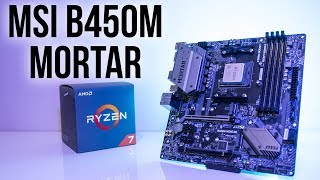 MSI B450M Mortar Motherboard Review [upl. by Essile358]