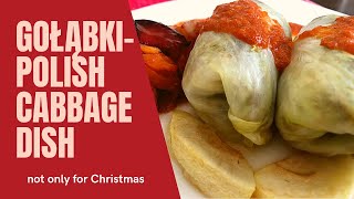 Polish stuffed cabbage rolls Gołąbki Gumake Polish Food [upl. by Amargo]