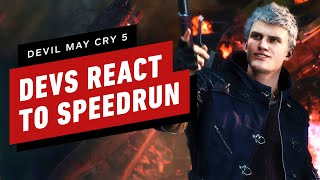 Devil May Cry 5 Developers React to 83 Minute Speedrun [upl. by Oluas]