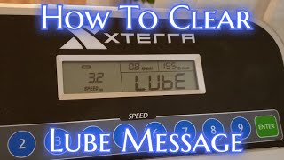 How To Remove Lube Message On Xterra TR150 Treadmill [upl. by Bernardina928]