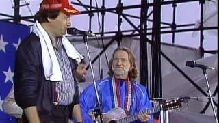 Roger Miller and Willie Nelson  Old Friends Live at Farm Aid 1985 [upl. by Yehudi]