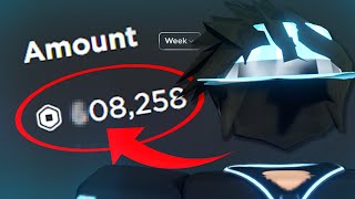 How Much ROBUX My Game Made in 1 Week Roblox [upl. by Atilemrac549]