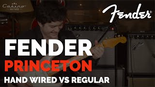 Fender Princeton Reverb Hand Wired Custom Shop VS Regular [upl. by Geraint]