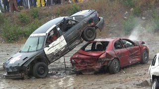 2014 Musgrave Harbour Demolition Derby  Small Car Heat [upl. by Uball]