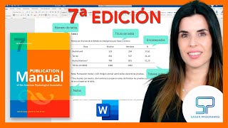 🟠 Crear TABLAS según NORMAS APA 7ma séptima edición en Word [upl. by Rawdin]