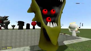 SPARTAN KICKING BIG HOLE MR SUN FUN COMPUTER TREE SPONGEBOB MISS SPRUNKI FAMILY in Garrys Mod [upl. by Teryn]