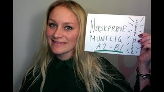 Video 462 NORSKPRØVE MUNTLIG A2 B1 eksempler [upl. by Amrita]