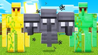 HOW TO MAKE GOLEMS FROM ANY MINECRAFT BLOCK [upl. by Senoj]