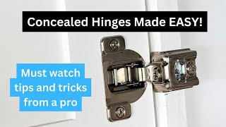 Concealed Hinges Made Easy [upl. by Vidovik968]