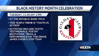 Black History Month celebration at Gildas Club Kentuckiana [upl. by Eicaj67]