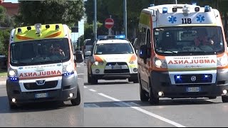 Ambulanza CVN  Ambulanza  Automedica 118 RiminiSoccorso  Italian ambulances and ALS car [upl. by Ilatan]