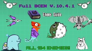 Battle Cats FULL Enemy Guide  v 1041 [upl. by Terryl581]