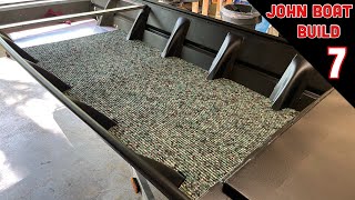 Jon Boat Aluminum Floor Installation and HydroTurf  Jon Boat Build [upl. by Fairfield]