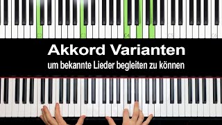 BEKANNTE SONGS mit Akkorden BEGLEITEN [upl. by Gurango949]