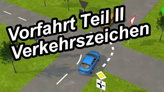 Vorfahrt Teil 2  Verkehrszeichen  Fahrschule Punkt [upl. by Manda]