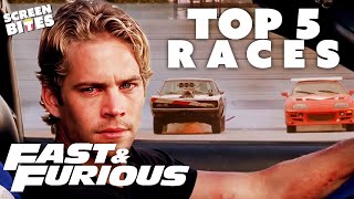 TOP 5 Races  Fast amp Furious Saga  Screen Bites [upl. by Faustena467]