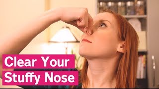 How To Clear A Stuffy Nose Instantly [upl. by Ramunni736]