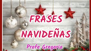 hermosas frases con mensajes navideños [upl. by Nahgem]