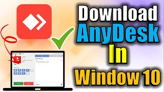 Anydesk Download for window 10 [upl. by Jahdal]