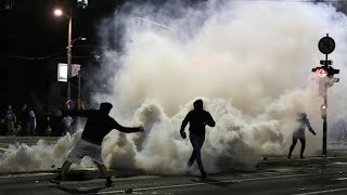 Thousands protest in Belgrade as Serbia reimposes Covid19 curfew [upl. by Barrus]