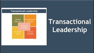 Transactional Leadership Theory Explained [upl. by Heber]