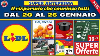 Volantino Lidl dal dal 20 al 26 gennaio ✅ RISPARMIO GARANTITO Super offerte 🟩⬜️🟥 anteprima [upl. by Ariem]