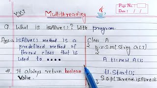 isAlive method in java multithreading  Learn Coding [upl. by Mouldon684]