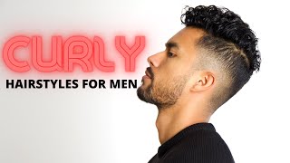 MENS HAIR HOW TO Styling Curly Hair  ESSENTIAL HAIRSTLYING TECHNIQUE For WavyCurly Hair [upl. by Mylan]