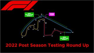 F1  2022 Post Season Testing Round Up [upl. by Llorre]