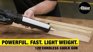 How to use 12V Cordless Caulk Guns  Albion Engineering [upl. by Eitsim]