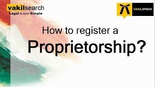 How to Register a Proprietorship Firm [upl. by Lucille136]