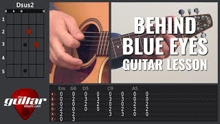 Behind Blue Eyes guitar lesson  Limp Bizkit  Tabs amp Chords [upl. by Burta]