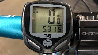 Wireless Bicycle Speedometer Dinoka W368 [upl. by Oiluj]