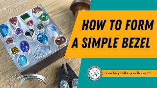 How To Form a Bezel  Jewellery Making Tutorials  Metalsmith Academy [upl. by Wills]