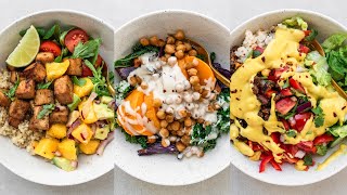 BALANCED BOWLS  whole food plant based full recipes [upl. by Toshiko]