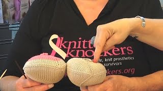 KnittedKnockersorg  Bottoms Up Knitted Knockers Tutorial for DPN [upl. by Reynard410]