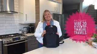 Pacsafe Vibe 20 Backpack Review [upl. by Yeldahc]