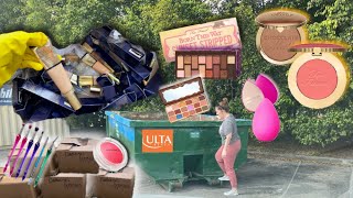 DUMPSTER DIVING AT ULTA  UNBELIEVABLE MAKEUP SCORE [upl. by Ahsila]